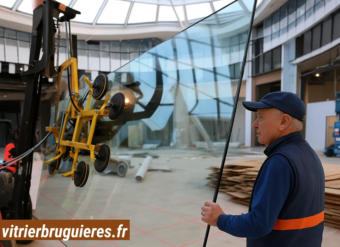 Remplacement de vitrine magasin Bruguières